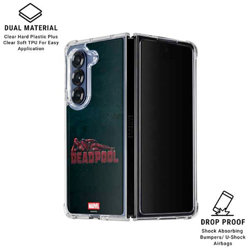 Marvel Deadpool Legacy Posing Deadpool Galaxy Z Fold6 Clear Case